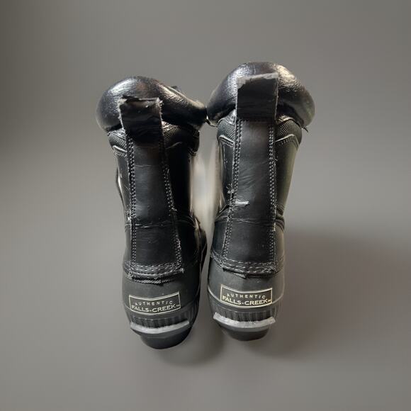 Vtg Authentic Falls Creek Thermo Lite Black Snow Boots Dupont Thinsulation M 8 main image 4